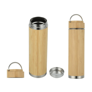 BAMBOO BOTTLE WITH HANDLE