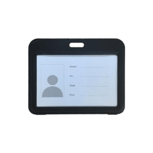 PLASTIC HORIZONTAL CARD HOLDER BLACK